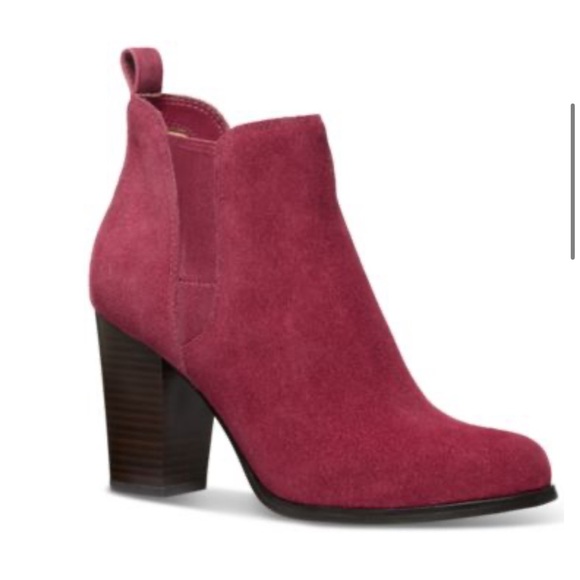MK red velvet boots - Picture 1 of 5